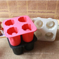 4-Cup Food Grade Silicone Ice Cube Tray